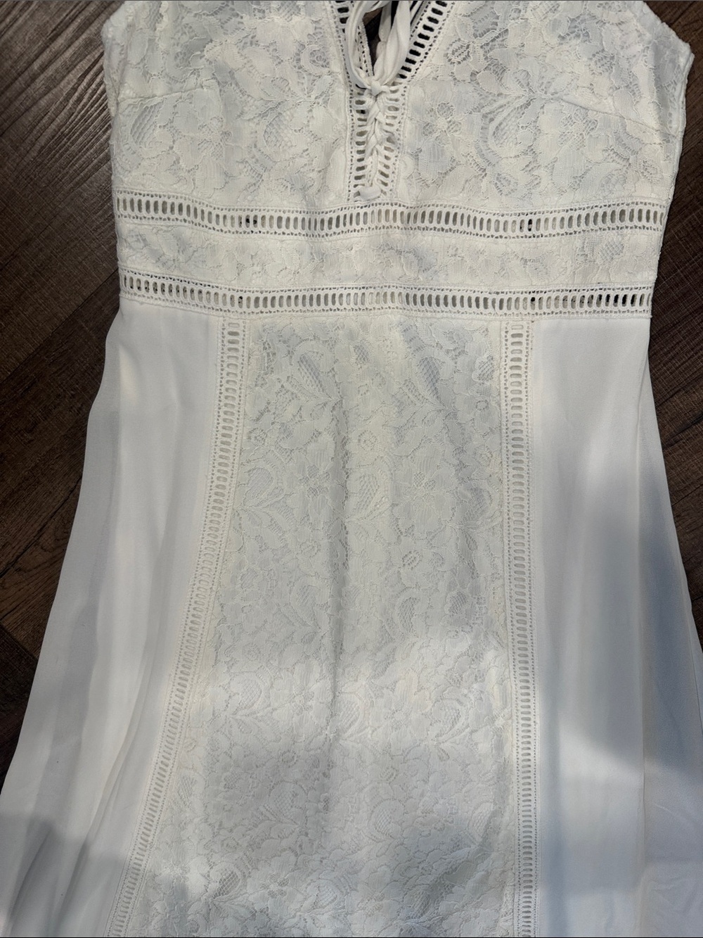 Altar'd State white boho chic Lace Maxi Dress - Picture 4 of 9